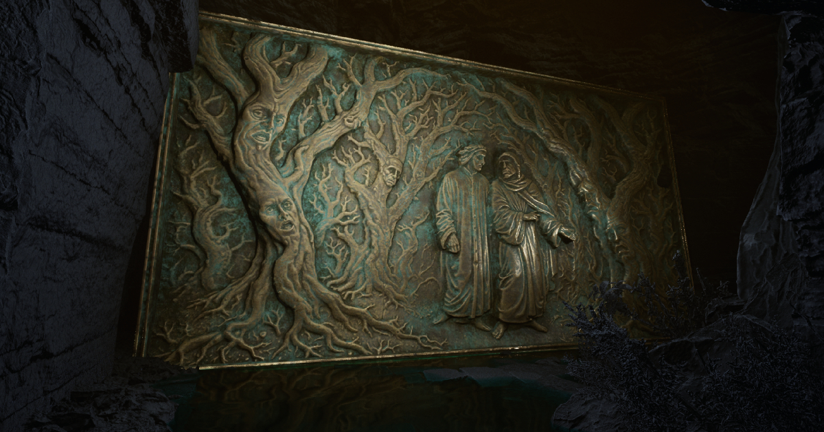 una scena di gioco di the alighieri circle dante's bloodline - nerdface