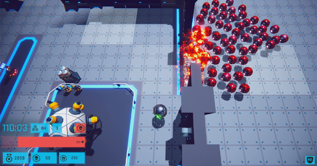 una scena di gioco di swarm me - nerdface