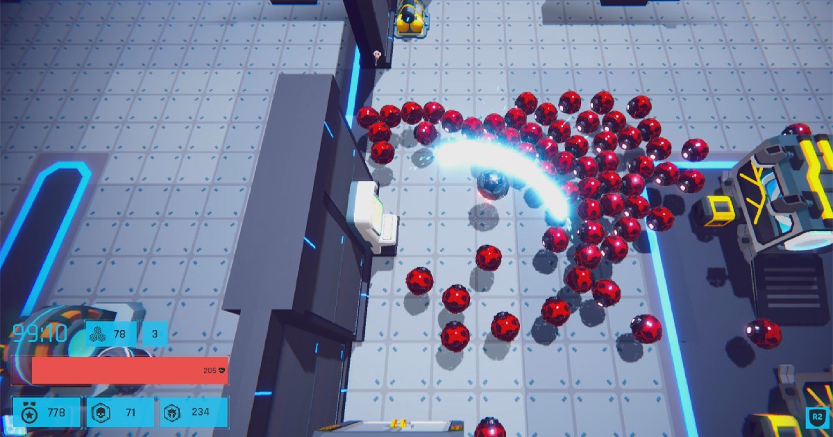 una scena di gioco di swarm me - nerdface