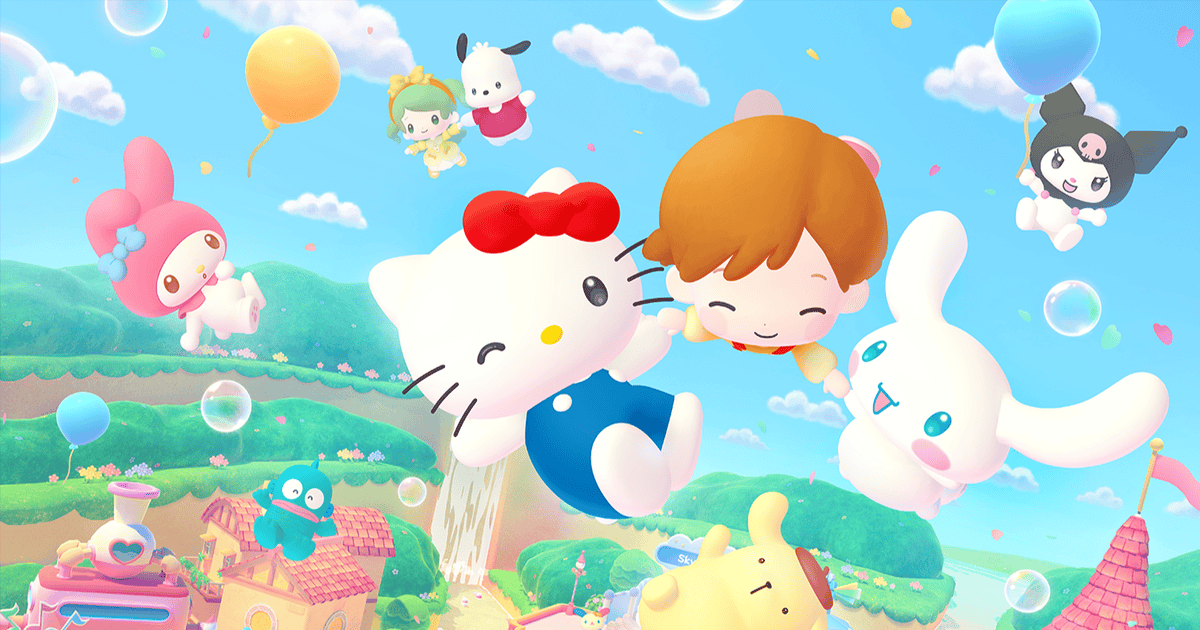 Hello Kitty insieme ai suoi compagni di avventura - nerdface
